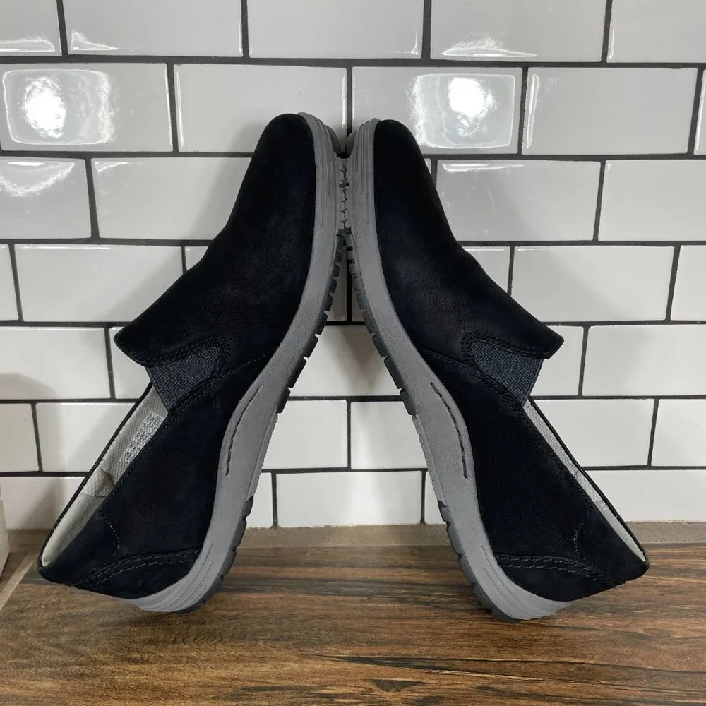Dansko Laraine Womens Size EU 40 Shoes Black Waterproof Nubuck Casual Slip On - Picture 7 of 15